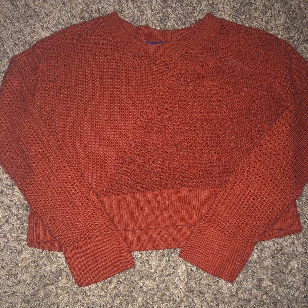 Medium woman’s orange boho sweater